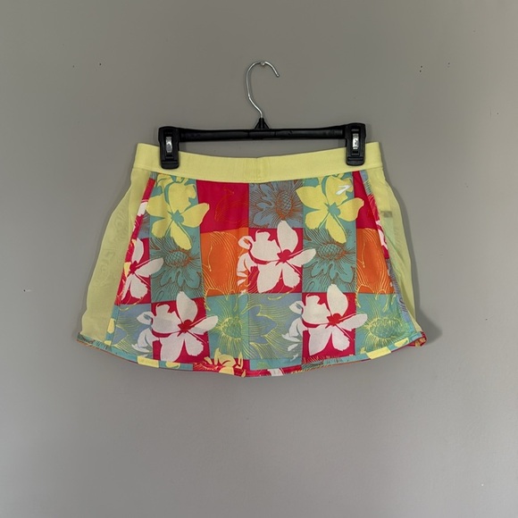 Brooks Running Skort Women's Medium Floral Multi Color Athletic Skirt - Picture 3 of 7